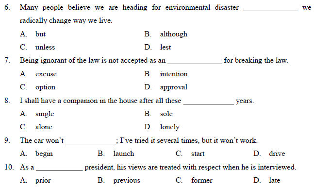 太奇聯(lián)考 基礎(chǔ)班英語周測(詞匯1)